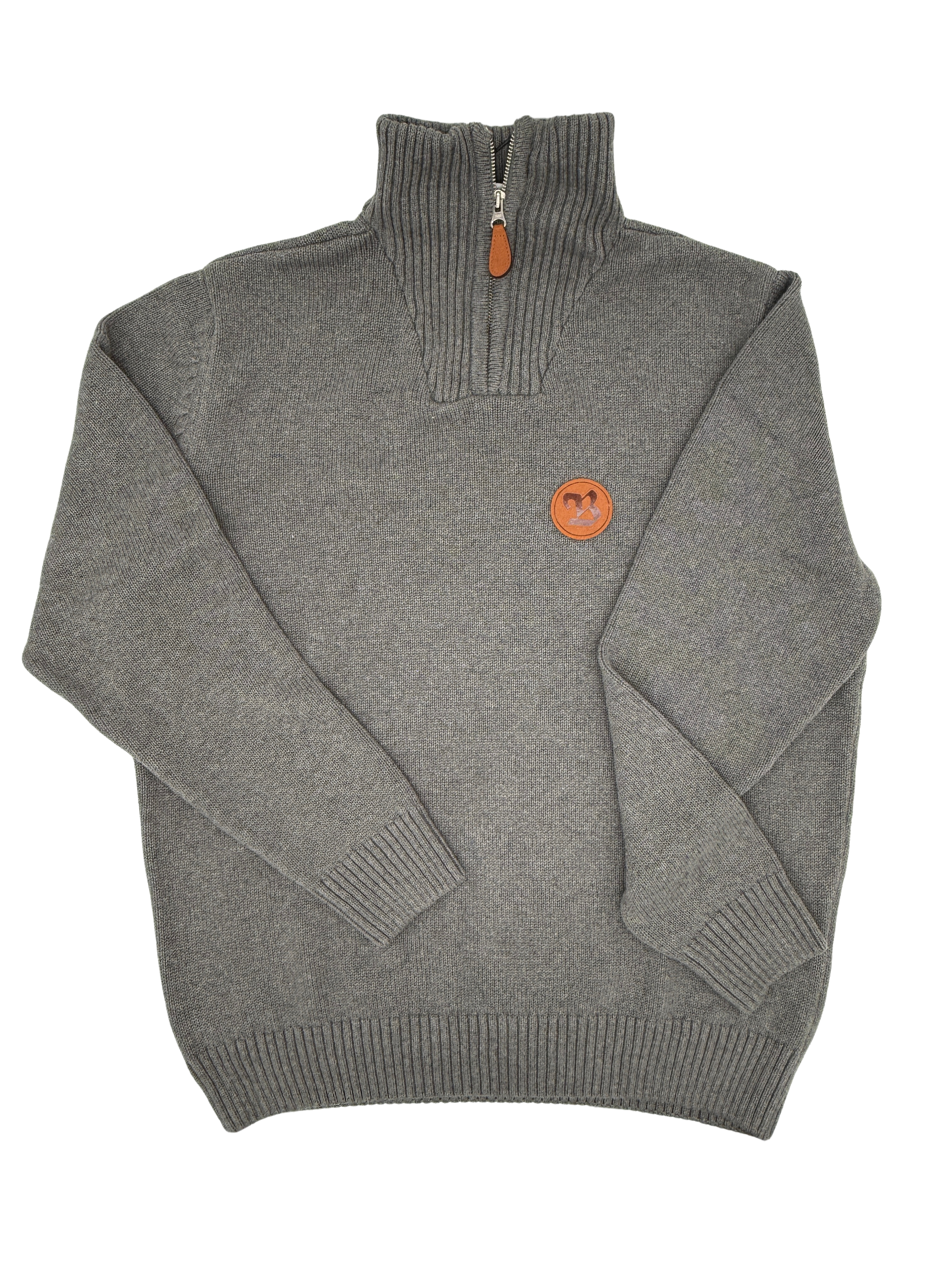 Strickpullover mit Zipper