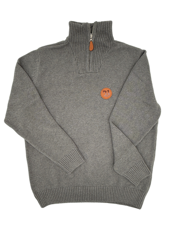 Strickpullover mit Zipper
