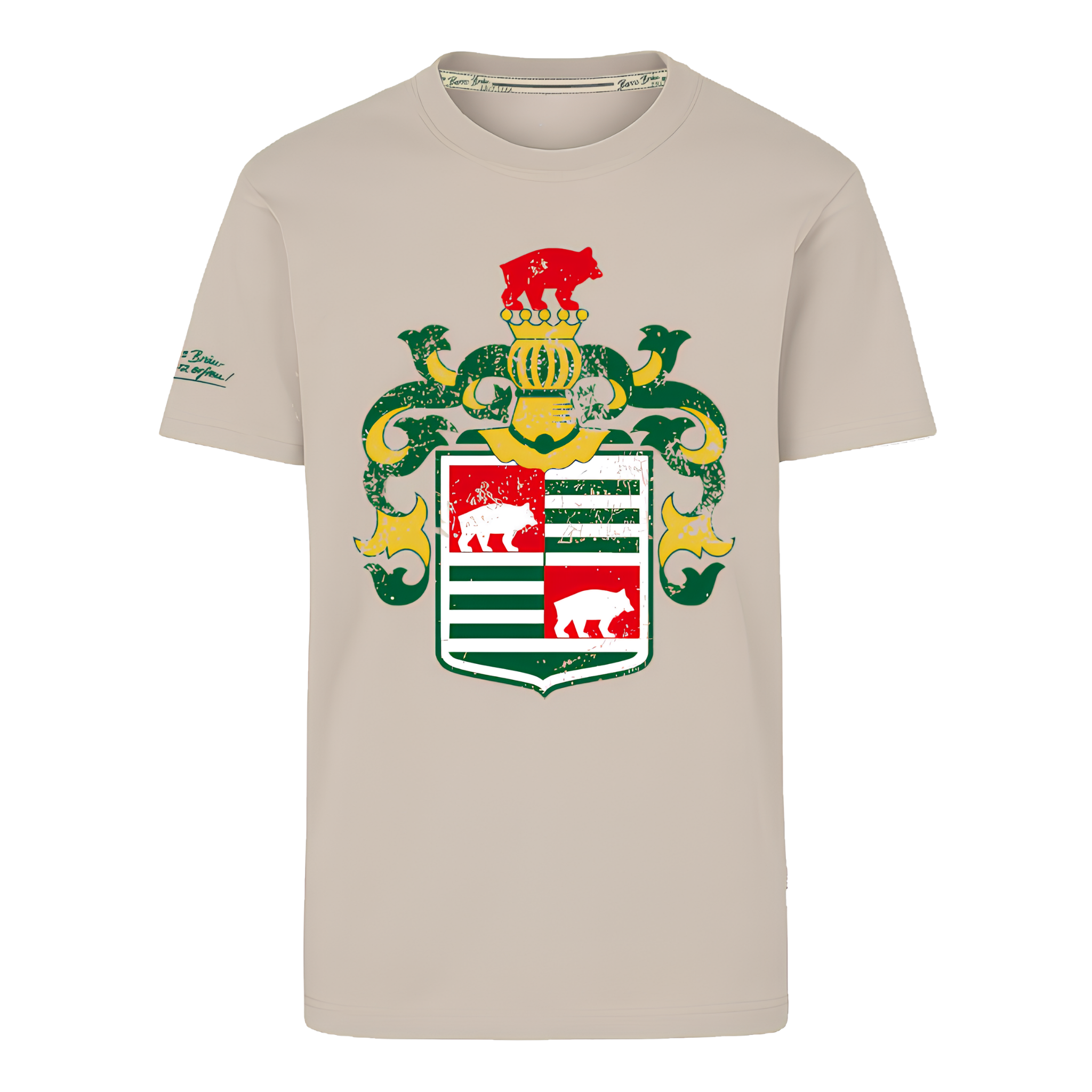 T-Shirt Wappen beige