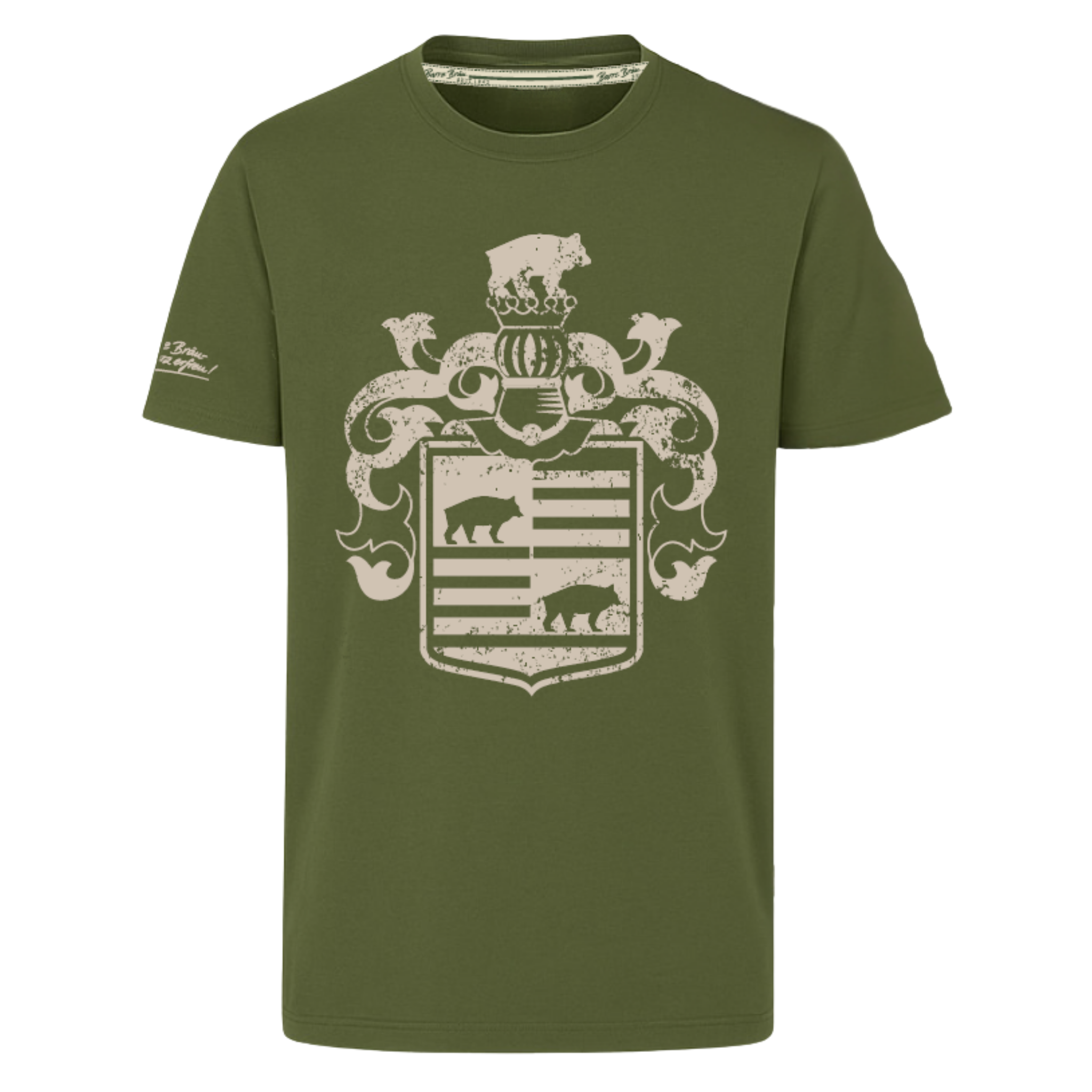 T-Shirt Wappen olive