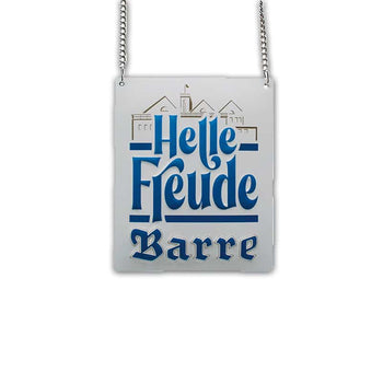 Zapfhahnschild – Helle Freude